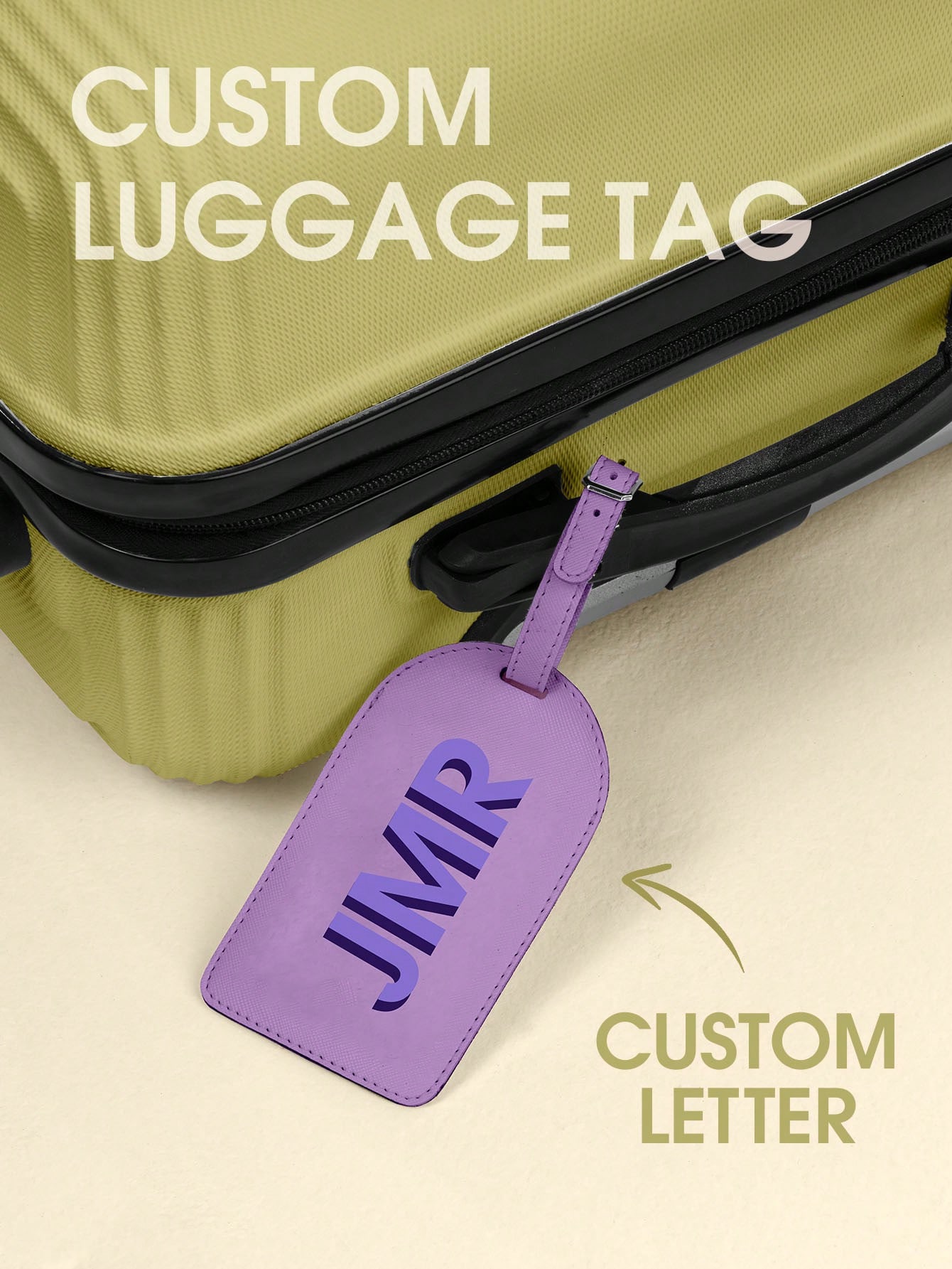 Travel Accessories And Bags - Personalized Initial Luggage Tag Custom Letter