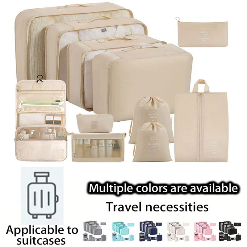 Travel Accessories Gift Set - Travel Storage Bags Set 7/8/9/10-Piece Digital