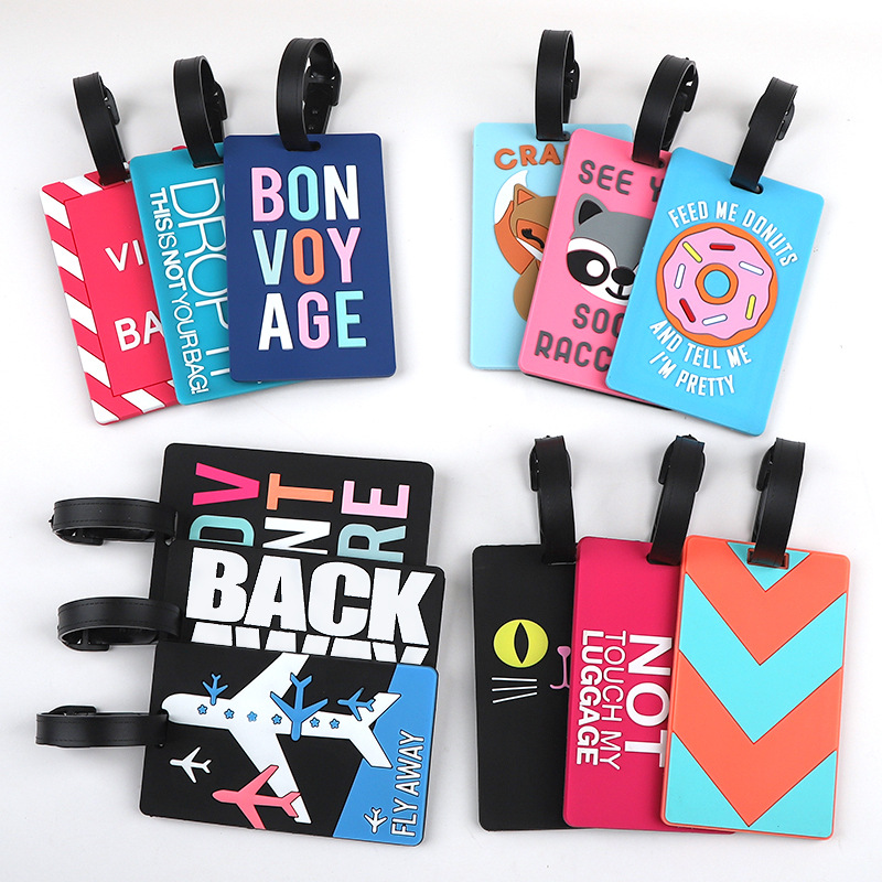 Travel Accessories List - 1pc Cartoon Animal PVC Luggage Tag