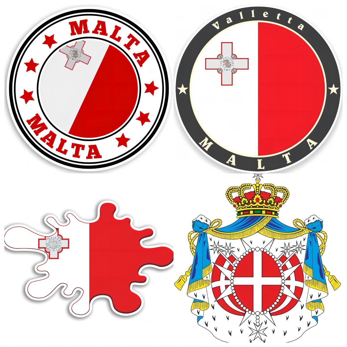 Travel Accessories Malta - Malta Travel Label, Car Bumper Sticker,