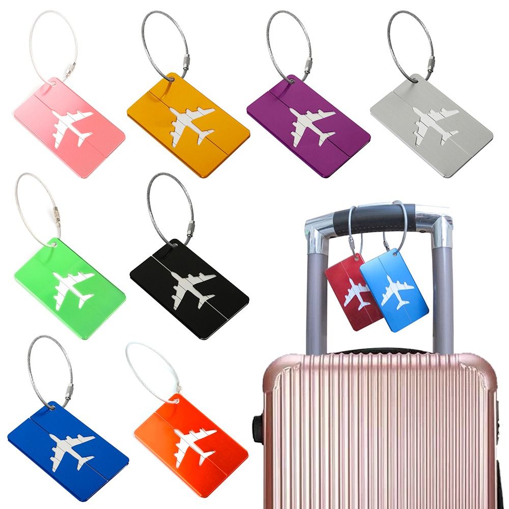 Travel Accessories And Gadgets - Aluminium Travel Luggage Tags Reusable Suitcase