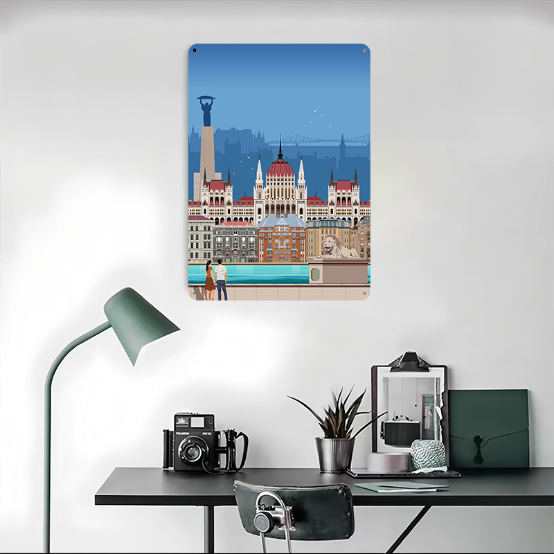 Budapest Travel Print Tinplate - огляд і ціна Travel Accessories For Europe