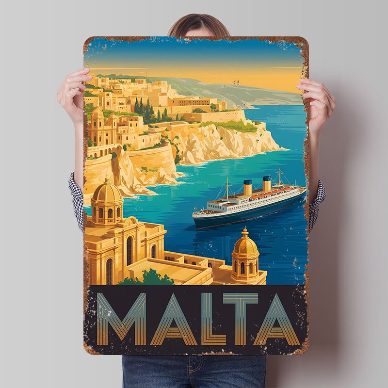 Malta Travel Metal Poster Cust - огляд і ціна Travel Accessories Malta