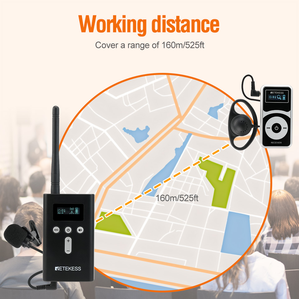 RETEKESS T130P T131P Tour Guid - огляд і ціна Travel Accessories Guide