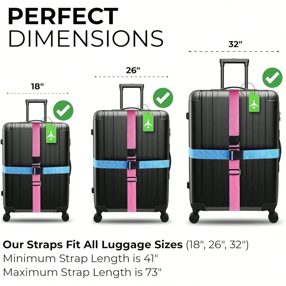 Luggage Strap Set with Luggage - огляд і ціна Travel Accessories Gift Set