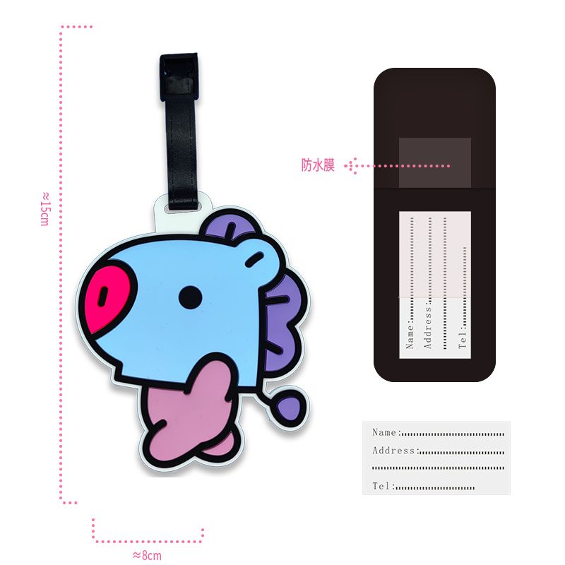 BT21 cartoon cute keychain Kaw - огляд і ціна Travel Accessories Gift Set