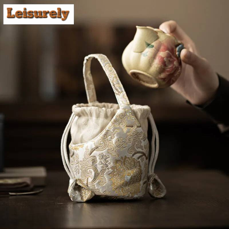 Chinese Brocade Drawstring Tea - огляд і ціна Travel Accessories Gift Set