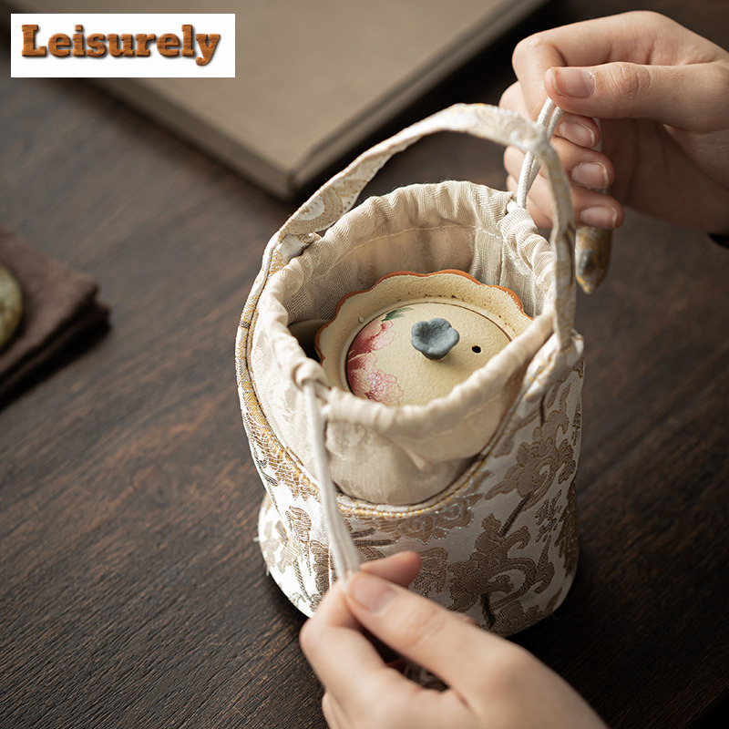 Chinese Brocade Drawstring Tea - огляд і ціна Travel Accessories Gift Set