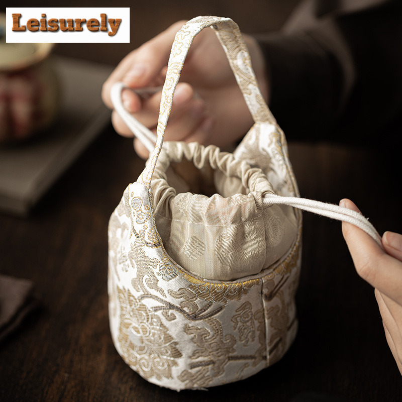 Chinese Brocade Drawstring Tea - огляд і ціна Travel Accessories Gift Set