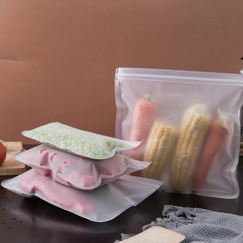 1-4pcs Silicone Food Storage B - огляд і ціна Reusable Zip Bag
