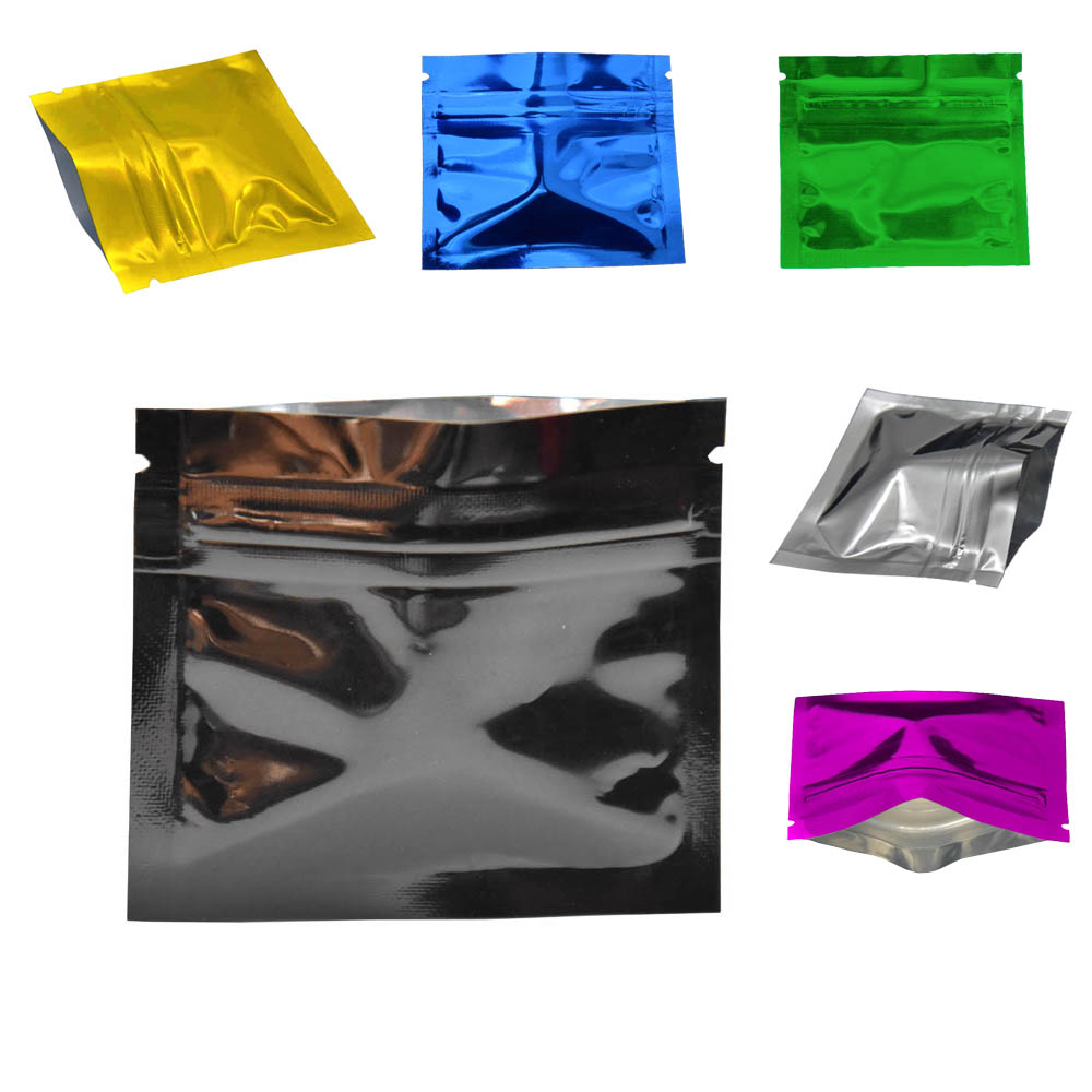 100Pcs Colorful Glossy Aluminu - огляд і ціна Reusable Zip Bag