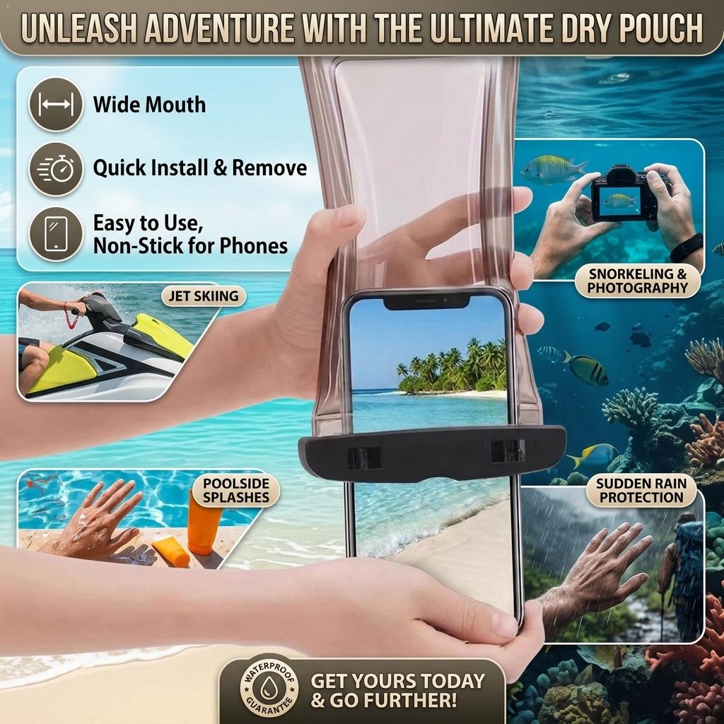 Clear Waterproof Phone Case Dr - огляд і ціна Travel Accessories And Bags