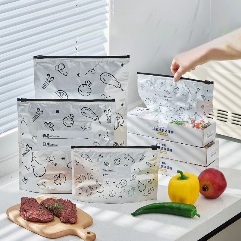 10Pcs/Bag Large Capacity Alumi - огляд і ціна Reusable Zip Bag