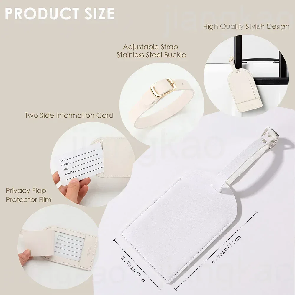 Personalized PU Luggage Tag He - огляд і ціна Travel Accessories List