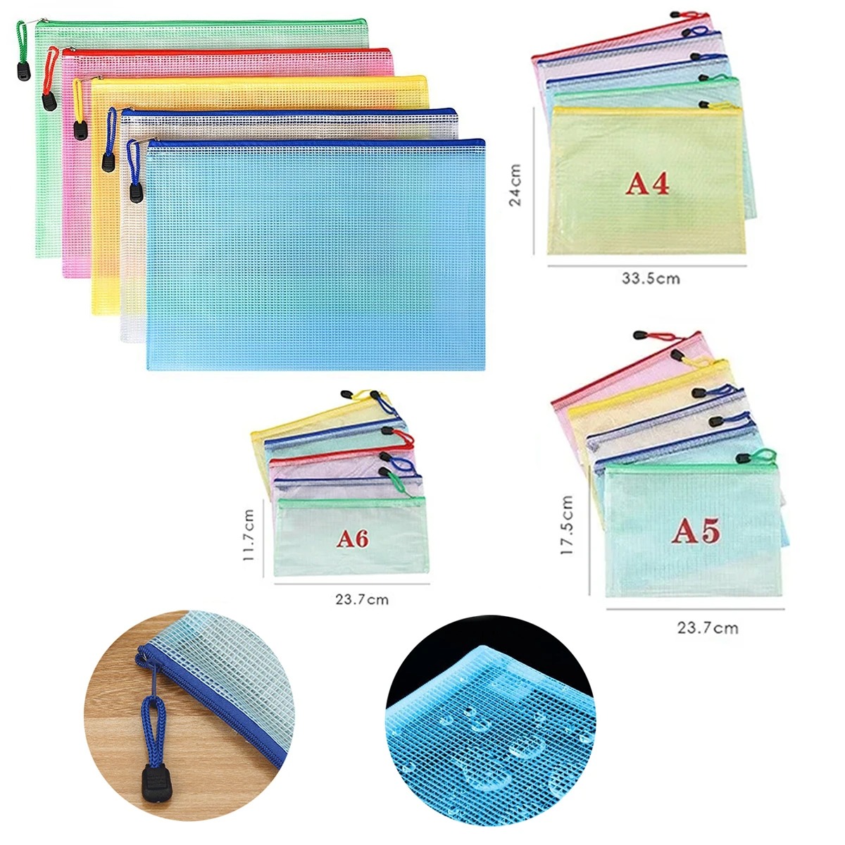 5/20/50/100PC Stationery Stora - огляд і ціна Reusable Zip Bag
